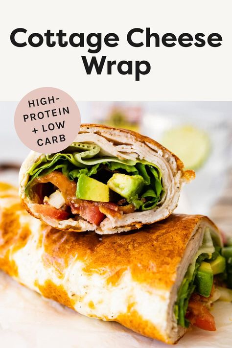 Cottage Cheese Wrap Cottage Cheese Egg Wrap Recipes, Rhubarb Cottage Cheese, Macro Friendly Lunch Prep, Cottage Cheese Egg White Wrap, Viral Cottage Cheese Wrap, Cottage Cheese Wrap Air Fryer, Cottage Cheese Tortilla Wrap, Cottage Cheese Breakfast Wrap, Low Carb Wraps Recipe