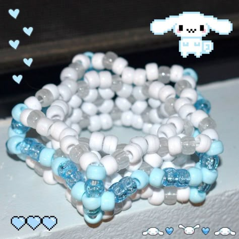 How To Make A Rotator Cuff Kandi, Kandi Bead Bracelet Ideas, Kandi Inspo Cuff, Kandi Goggles, Pony Bead Patterns Easy, Sanrio Kandi, Kandi Patterns Cuff, Kandi Cuff Ideas, Kandi Inspiration