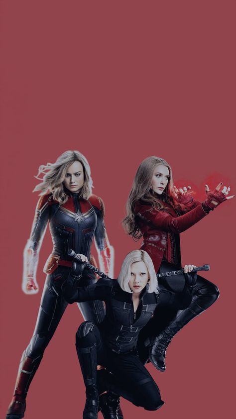 Scarlet Witch And Black Widow, Mrs Marvel, Marvel Scarlet Witch, Black Widow Wallpaper, Female Avengers, Avengers Women, Black Widow Avengers, Avengers Girl, Captain Marvel Carol Danvers