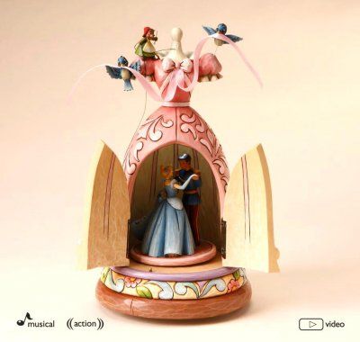 Cinderella dress musical figure (Jim Shore) Cinderella's Dress, Disney Music Box, Cinderella Dress Disney, Disney Snowglobes, Deco Disney, Trendy Music, Disney Figures, Disney Rooms, Disney Figurines