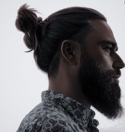 Hair Styles For Guys, Long Brown Straight Hair, Mens Long Hair Undercut, Mens Ponytail Hairstyles, Long Hair Fade, Long Hair Shaved Sides, Styles For Guys, Man Ponytail, Straight Hair Styles