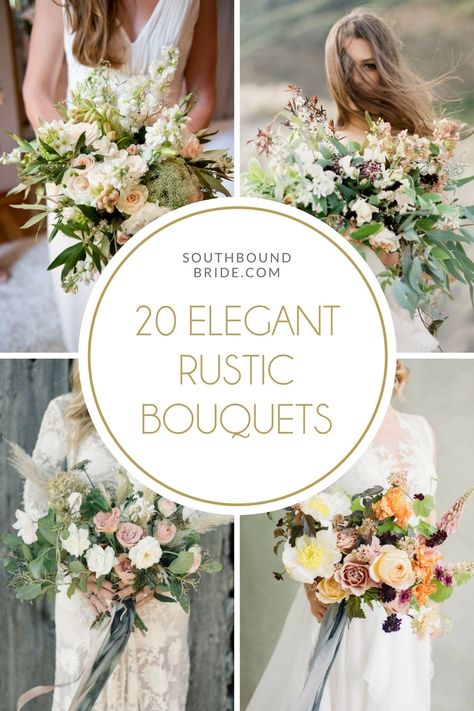 20 Elegant Rustic Wedding Bouquets Diy Wedding Bouquet Fake Flowers, Wedding Bouquet Fake Flowers, Barn Wedding Flowers, Bouquet Fake Flowers, Brides Flowers Bouquet, Vintage Bridal Bouquet, Elegant Rustic Wedding, Simple Wedding Bouquets, Rustic Glam Wedding