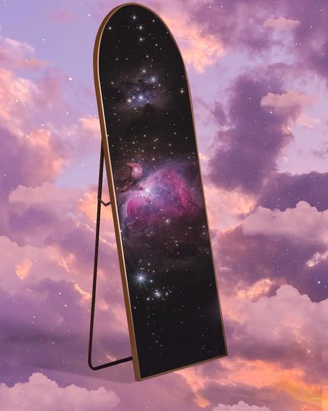 Elysian Vision | Digital Art | Mirror mirror in the clouds, what does the universe wants me to know now? 💜✨️ . . Photo Credits: Mirror image by Casnafu from… | Instagram Mirror Portal, Dimensions Universe, Space Portal, Mirror Universe, Product Inspiration, Art Mirror, Social Behavior, Virtual Art, In The Clouds