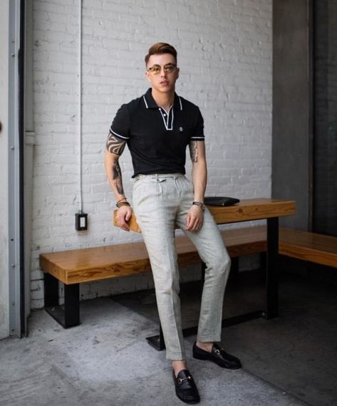 Fashion Men Outfits, Polo Shirt Outfits, Mens Business Casual Outfits, Formal Men Outfit, Mens Casual Outfits Summer, Corporate Fashion, Best Accessories, Mens Trendy Outfits, Mens Casual Dress Outfits