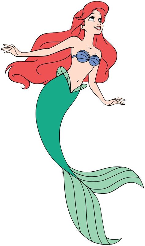 Clip Art Disney, Disney Clip Art, Mermaid Theme Birthday Party, Ariel Mermaid, Mermaid Lagoon, Nursery Mural, Disney Princess Frozen, Mermaid Disney, Mermaid Theme Birthday