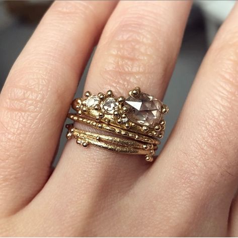 Ruth Tomlinson, Alt Bride, Ring Inspiration, Blushing Bride, Wedding Inspirations, Rose Cut Diamond, Crystal Rings, Fine Jewellery, Rose Cut