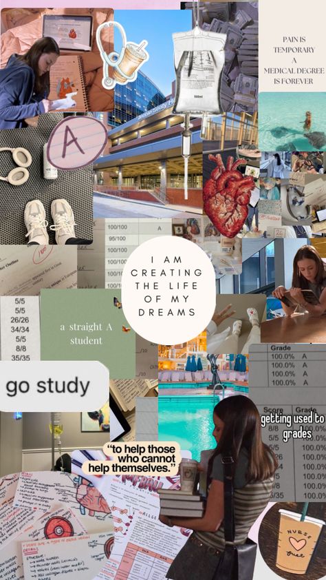 #myfirstshuffle Good Grades Nursing, Collage Nursing, Nursing Student Wallpaper Iphone, Nursing Collage Aesthetic, Macbook Wallpaper Nursing Student, Nurse Aesthetic Collage, Nursing Wallpaper, Nursing School Inspiration, Nursing Motivation