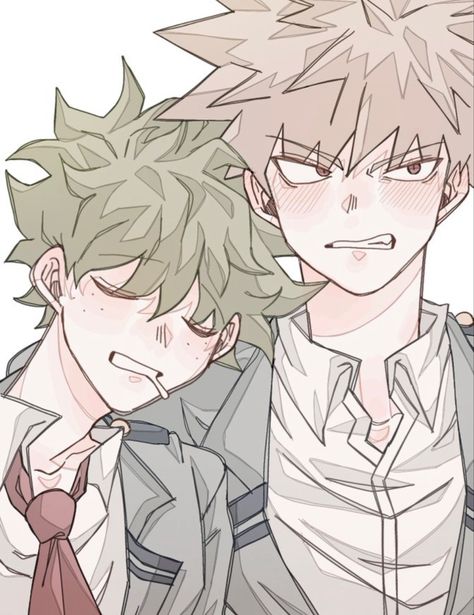 Deku As Bakugo, Bakudeku Drawing Base, Mha Bakudeku Moments, Bkdk Sketches, Bkdk Sleeping, Bakugo X Deku Fanart Cute, Bakugo Katsuki Fanart Cute X Deku, Mha Bakugo X Deku, Bakugo And Deku Fanart