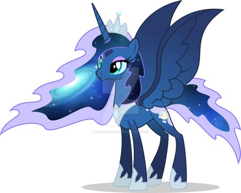 Reversal (AU) - Princess Luminara (Luna) by MLP-TrailGrazer Celestia And Luna, My Little Pony Princess, Nightmare Moon, Mlp Fan Art, Princess Luna, A Pony, My Little Pony Characters, My Little Pony Drawing, Mlp Pony