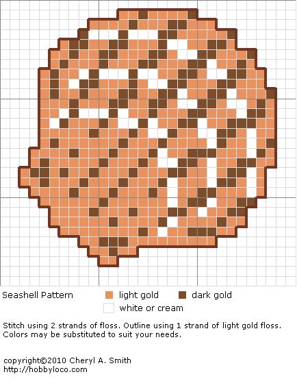 Seashell - wikipedia, free encyclopedia, A seashell or sea shell, also known simply as a shell, is a hard, protective outer layer created by an animal that lives in the sea. Description from file.framewedding.com. I searched for this on bing.com/images Pixel Seashell, Sea Shell Cross Stitch, Seashell Cross Stitch, Seashell Cross, Shell Cross, Everything Cross Stitch, Cross Stitch Sea, Seashell Pattern, Free Cross Stitch Patterns