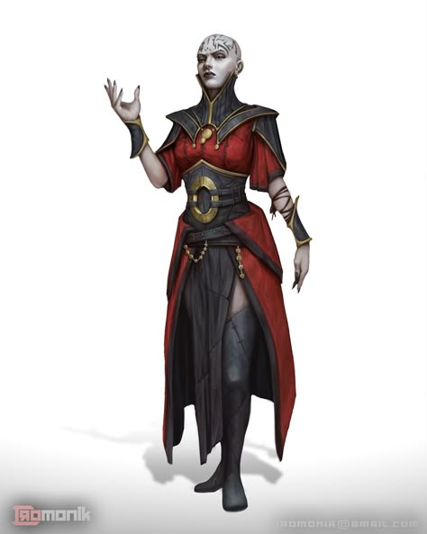 Shadar Kai Female, Tyranny Of Dragons, Red Wizard, Shadar Kai, Dnd Wizard, Dnd Inspiration, Forgotten Realms, Dungeons And Dragons Characters, Dnd Art