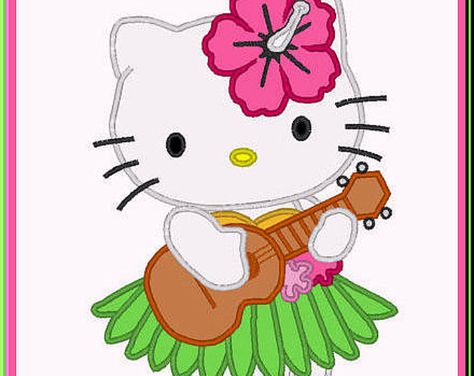 Browse unique items from AppliquesAnonymous on Etsy, a global marketplace of handmade, vintage and creative goods. Hello Kitty Clipart, Machine Applique Designs, Charmmy Kitty, Party Tips, Cat Birthday Party, Kitty Stuff, Hello Kitty Party, Hello Kitty Art, Hello Kitty Birthday