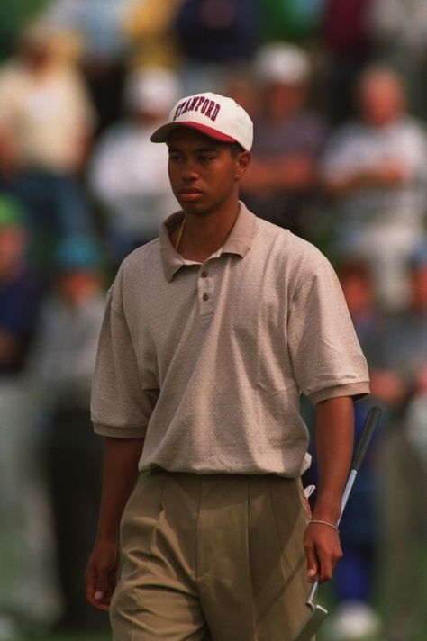 Tiger Woods Golf Fashion Men, Woods Outfit, Polo Shirt Outfits, Golf Inspiration, Vintage Polo Shirt, Wedding Outfit Men, Golf Brands, Golf Attire, Vintage Golf