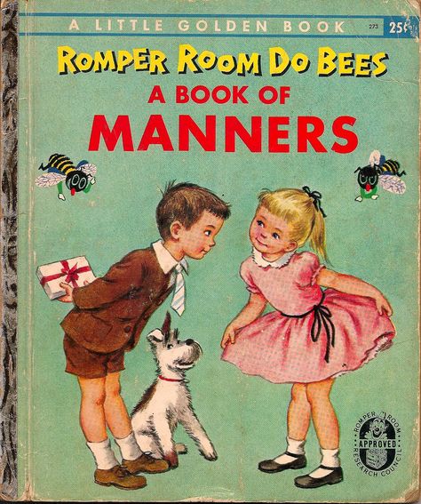 https://flic.kr/p/qBaxeX | Romper Room Manners (Little Golden Books 1956) Romper Room, Old Children's Books, Room Book, Story Books, Childhood Books, Charm School, Little Golden Books, Vintage Stuff, Vintage Children's Books