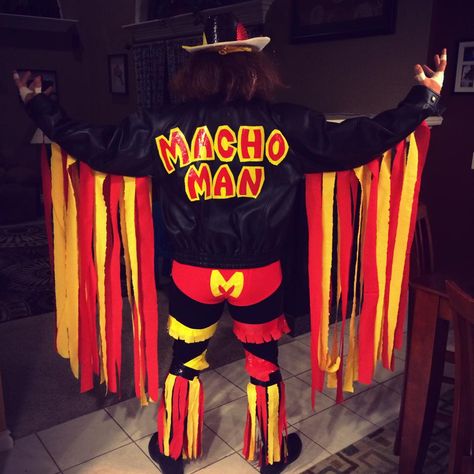 Jason's homemade Macho Man costume Halloween 2014 Diy Macho Man Costume, Macho Man Costume, Wwe Party, Black Halloween Dress, Macho Man, Halloween 2014, Mens Halloween Costumes, Creative Halloween Costumes, Adult Halloween Costumes