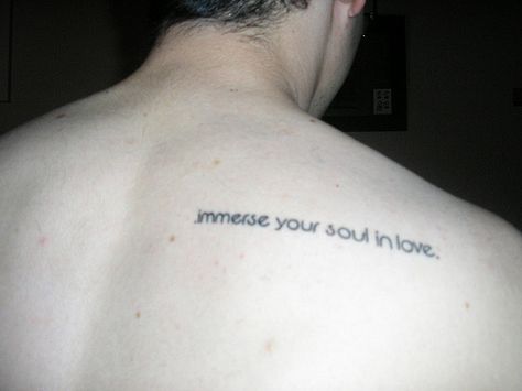 | immerse your soul in love Immerse Your Soul In Love Tattoo, Soul Ties Tattoo, Immerse Your Soul In Love, Love Tattoo, Soul Ties, Ink Inspiration, Love Tattoos, Mini Tattoos, Nice Things