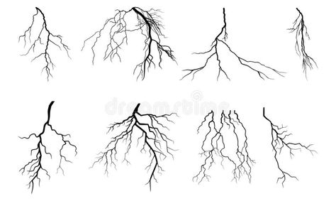 Illustration about Lightning Thunder Storm Zapping Vector Silhouette Set Isolated on White Background. Illustration of horror, storm, vector - 144461152 Thunderstorm Tattoo, Blitz Tattoo, Storm Tattoo, Lightning Thunder, Lightning Tattoo, Bolt Tattoo, Thunder Storm, Cloud Tattoo, Muster Tattoos