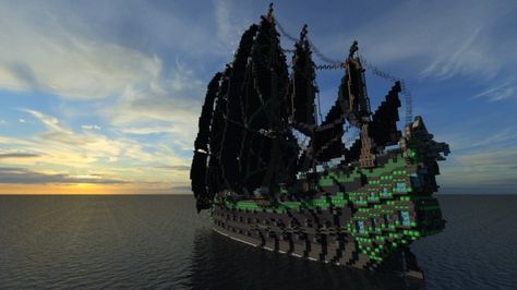 Pirate Galleon | Full Interior Docks Minecraft, What To Build In Minecraft, Minecraft Amazing Builds, Build In Minecraft, Interior Minecraft, Cottage Minecraft, Minecraft Building Ideas, Blossom House, Minecraft Seeds