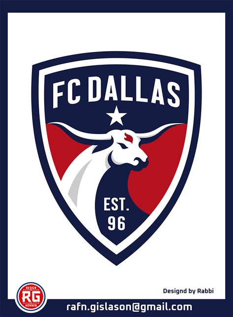 Football Club Logo, Football Academy, Logo Club, Soccer Logo, Football Team Logos, Fc Dallas, Logo Redesign, Major League Soccer, About Football