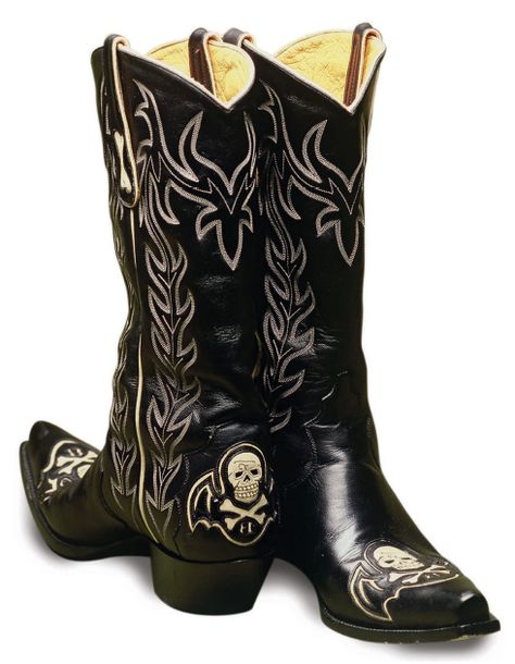 Liberty "Killaz" Goth Cowboy, Custom Cowboy Boots, Cowboy Aesthetic, Bota Country, Black Cowboy, Cowboy Outfits, Boot Companies, Mens Cowboy, Mens Cowboy Boots