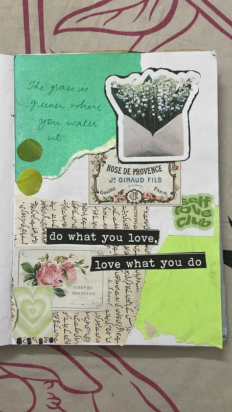 #Journal Ideas #Green Green Theme Journal, Theme Journal, Aesthetic Green, Green Theme, Vintage Journal, Bullet Journal Ideas Pages, Green Aesthetic, Journal Ideas, Bullet Journal