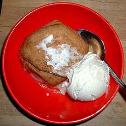 During the fall season, I look forward to going to our local fruit orchard and picking some fresh apples. Once I get back home, I like to get busy baking...first up, some freshly baked apple dumplings. The following recipe was given to me by my great aunt about 15 years ago. Slow Cooker Apple Cobbler, Individual Apple Pies, Venezuela Recipes, Panama Recipe, Canning Applesauce, Spain Recipes, Apple Dumpling Recipe, Boiled Dinner, Apple Dumpling