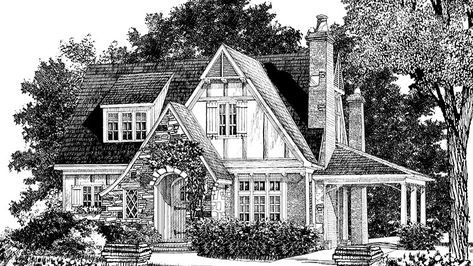 English Cottage Plans, Lake Cottage House Plans, English Cottage House, English Cottage House Plans, Craftsman Cottage House Plans, Plank And Pillow, Honeymoon Cottage, Country Cottage House Plans, Cottage Floor Plan