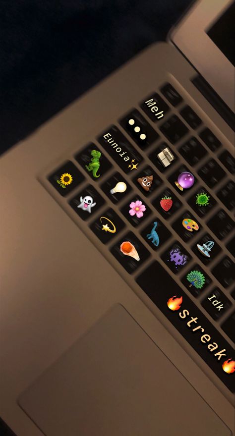 Laptop Keyboard Aesthetic, Random Emojis, Keyboard Aesthetic, Emoji Codes, Emoji Keyboard, My Laptop, Laptop Keyboard, Girly Pictures, Aesthetic Photo