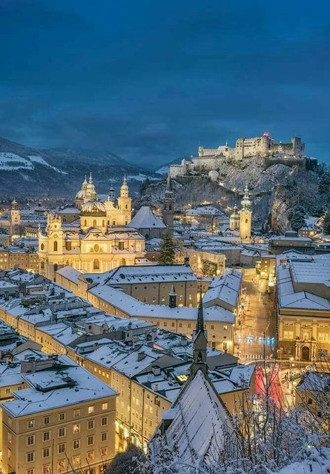 Austria Winter, Christmas In Europe, The Sound Of Music, Salzburg Austria, Austria Travel, Exotic Places, Amazing Travel Destinations, Future Travel, Beautiful Places To Travel