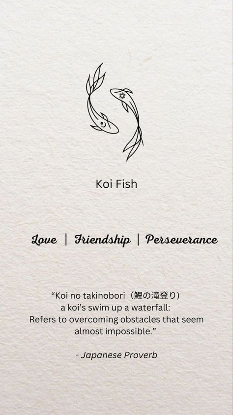 Three Fishes Tattoo, Koi Fish Balance Tattoo, Lucky Fish Tattoo, Small Tattoos Japanese, Koi Fish Tattoo Minimalist, Fine Line Tattoo Meaningful, Prague Tattoo, Coy Fish Tattoos, Balance Tattoo