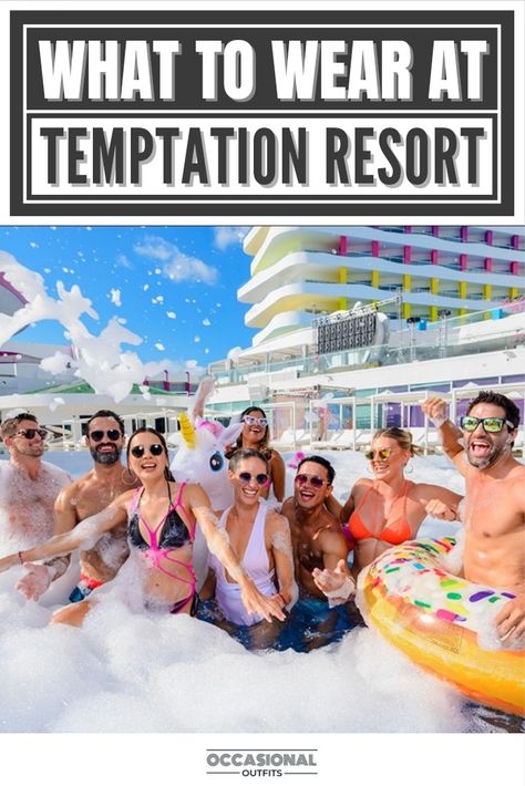 Group of friends enjoying in a pool at temptation resort Temptations Cancun, Temptation Cancun Resort, Cancun Outfits, Evening Vibes, Vacation 2024, Cancun Resorts, Cancun Hotels, Casual Beach Wear, Resort Chic