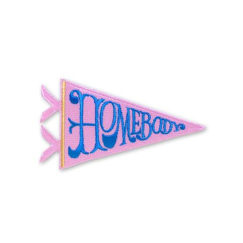 Homebody Pennant Iron-On Patch by Antiquaria | Made, Modern Handmade Iron On Patch, Flag Design, Embroidered Patch, Artsy Fartsy, Iron On Patches, Paper Goods, Embroidered Patches, Design Inspo, Needlepoint