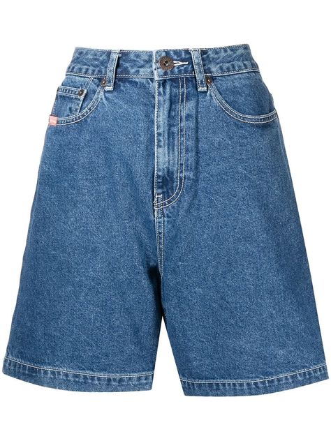 Womens Long Shorts, Knee Length Denim Shorts, Above The Knee Shorts, Long Jean Shorts, Long Denim Shorts, Y2k Shorts, Baggy Shorts, Bermuda Jeans, Knee Length Shorts