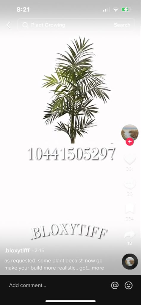 Custom Bloxburg Plants, Roblox Decal Codes Plants, Plant Ids Bloxburg, Bloxburg Decal Plant Code, Blocksburg Plant Decal Codes, Bloxburg Plant Decals Codes Palm Tree, Bushes Decals Bloxburg, Bloxburg Costal Plant Decals, Front Yard Landscaping Bloxburg