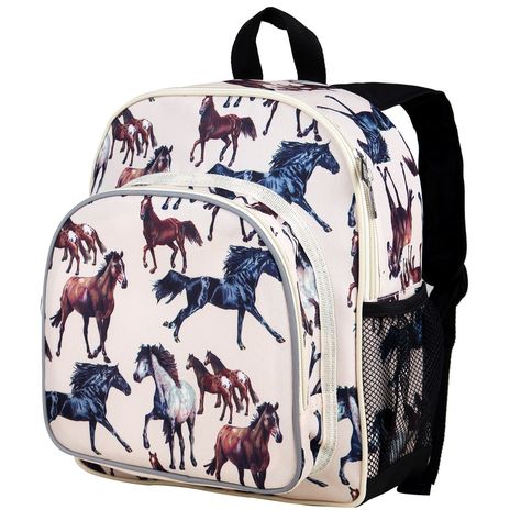 Horse Dreams Pack 'n Snack Backpack Cream Horse, Eco Backpack, Horse Images, Toddler Nap Mat, Toddler Pillowcase, Play Rug, Baby Nursery Furniture, Dance Bag, Boys Backpacks