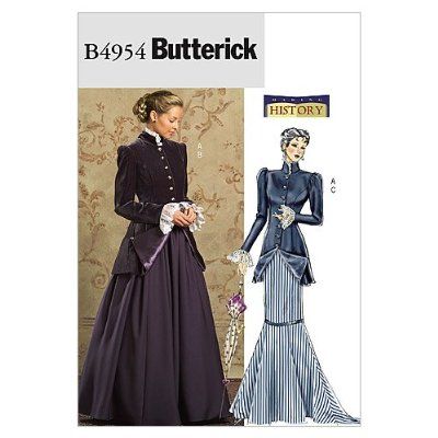 Edwardian Costumes, Mode Steampunk, Plus Size Costume, Corset Sewing Pattern, Steampunk Dress, Costume Sewing Patterns, Victorian Costume, Edwardian Dress, Gibson Girl