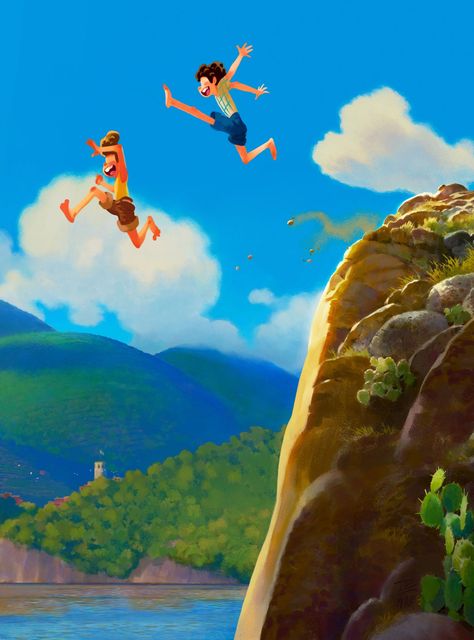 Disney Pixar’s Luca Looks Like The Summer In Italy You Wish You Had This Year+#refinery29 Summer In Italy, Disney Pixar, Pixar, This Year, In Italy, Italy, Disney, Water