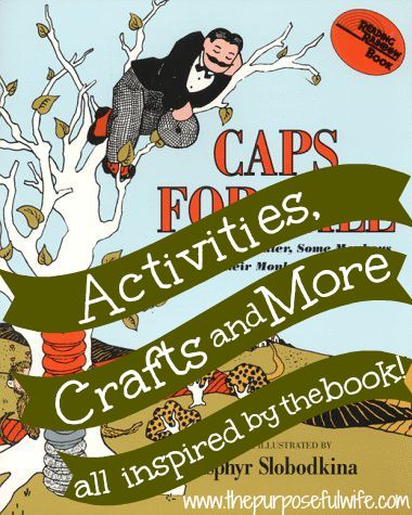 Kindergarten Literature Activities, Hats For Sale Activities, Caps For Sale Activities Kindergarten, Caps For Sale Craft Preschool, Caps For Sale Craft, Caps For Sale Activities Preschool, Caps For Sale Activities, Clementine Book, Literature Unit Studies