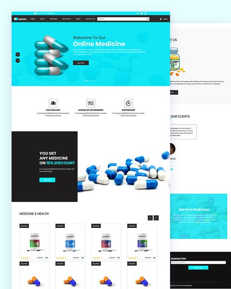 Free Business Website, Coffee Shop Website, Medical Shop, Medical Website, Medical Store, Photography Website Templates, Website Examples, Health Device, Coding Tutorials