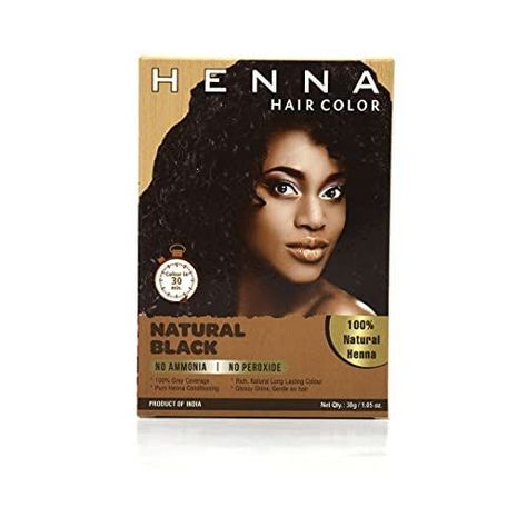 HENNA HAIR COLOR 30 Minute 100 % Enriched with Herbs Semi Permanent Powder - Harsh Chemical Free for Men and Women (Natural Black) Hair Dye For Men, Simple Henna Patterns, Natural Black Hair Color, Henna Hair Color, Henna Powder, Dyed Hair Men, Organic Henna, Natural Black Hair, Black Hair Dye