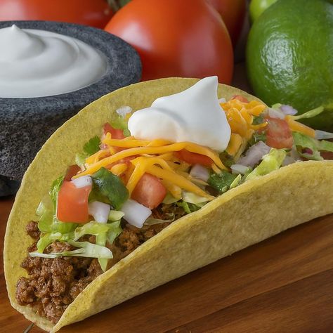 Hard Shell Taco Recipe - Instacart Hard Tacos, Hard Shell Tacos, Mexican Dish, Taco Recipe, Taco Recipes, Food Themes, Mexican Dishes, Theme Ideas, Mexican Food