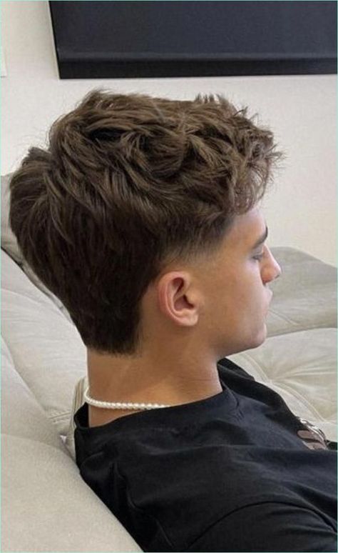 Fancy Men Hairstyles, Short Wavy Haircuts Men Fade, Athletic Mullet, Man Haircut 2022, Haircut 2022 Men, Wavy Hair Cuts Men, Men Haircut 2022, Short Hair Mullet Men, Taper Fade Long Hair