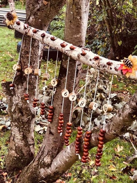 Autumn Eyfs Activities, Autumn Eyfs, Eyfs Outdoor Area, Forest School Activities, Eyfs Activities, Nature School, Sensory Garden, Outdoor Crafts, Natural Playground