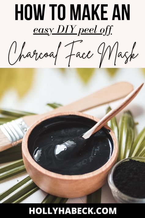 Diy Face Peel Mask, Black Tea Face Mask Diy, How To Make A Peel Off Face Mask, Homemade Peel Off Face Mask, How To Make A Face Mask, Peel Off Face Mask Diy, How To Make Face Mask, Diy Charcoal Face Mask, Diy Peel Off Face Mask