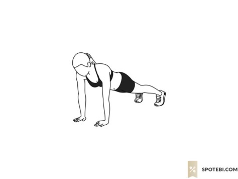 Up down plank exercise guide with instructions, demonstration, calories burned and muscles worked. Learn proper form, discover all health benefits and choose a workout. https://www.spotebi.com/exercise-guide/up-down-plank/ Exercise Gif, Up Down Plank, Crossfit Workouts For Beginners, Plank Exercise, Best Biceps, Yoga Information, At Home Workouts For Women, Best Workout Plan, Workouts For Women