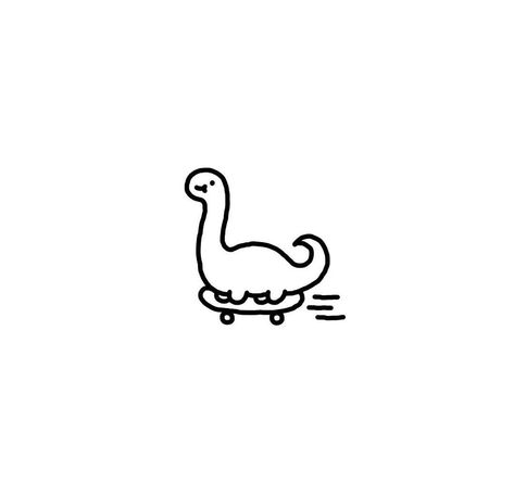 Simple Tiny Drawings, Cute Dino Doodles Easy, Cute Dino Sketch, Things To Draw Small Easy, Simple Cute Dinosaur Drawing, Cute Simple Animal Tattoos, Cute Tiny Drawings Simple, Small Dino Drawing, Easy Dinosaur Tattoo