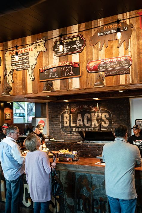 The Original Black’s BBQ Austin | Menu, Order, & Events Texas Bbq Restaurant, Bbq Restaurant Interior, Bbq Restaurant Design, Bbq Store, American Bbq, Kid Summer, Pork Spare Ribs, Bbq Dinner, Texas Bbq