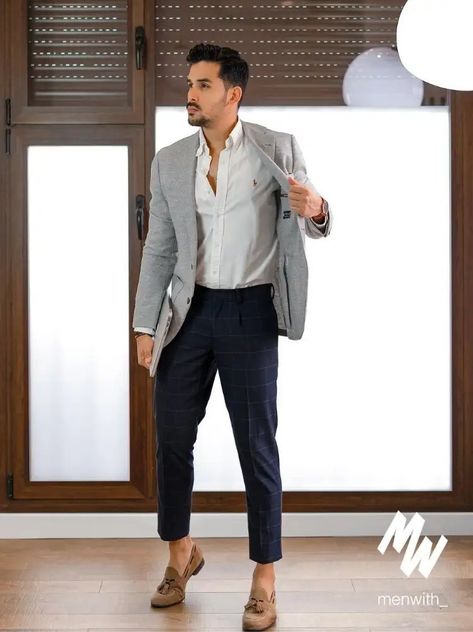 Grey Blazer Outfit Men, Tie Outfits Men, Grey Blazer Outfit, Blazer Casual Outfit, Matching Ideas, Blazer Outfit Ideas, Tie Outfit, Blazer Outfits Men, Blazer Outfits Casual