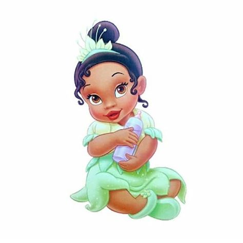 Princess Tiana Baby Shower Ideas, Baby Princess Tiana, Disney Baby Princess, Princess Tiana Birthday Party, Tiana Birthday Party, Black Disney Princess, Disney Princess Silhouette, Frog Baby Showers, Baby Shower Princess Theme