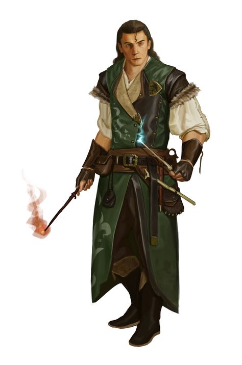 Wizard Rpg, Jam Ideas, Dnd Wizard, Npc Ideas, Pathfinder 2e, Viking Character, Wand Magic, Character Artwork, Fantasy Wizard